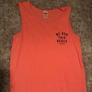 We run this beach PINK tank top